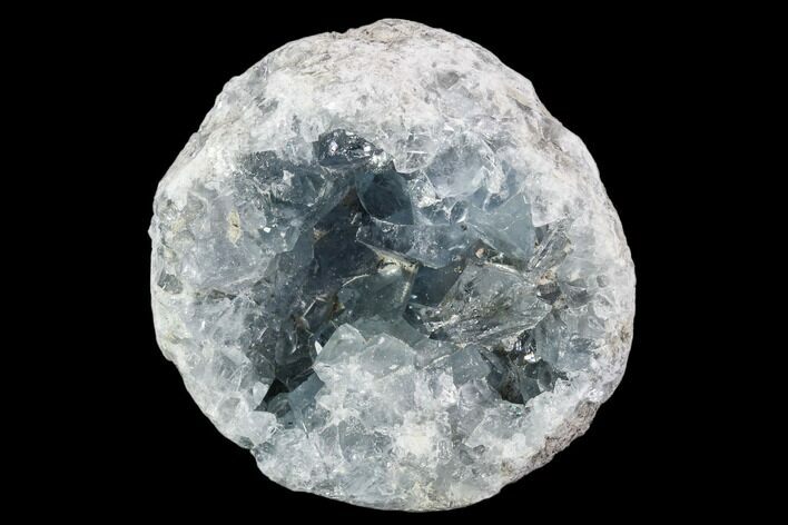 Sky Blue Celestine (Celestite) Crystal Geode - Madagascar #106679